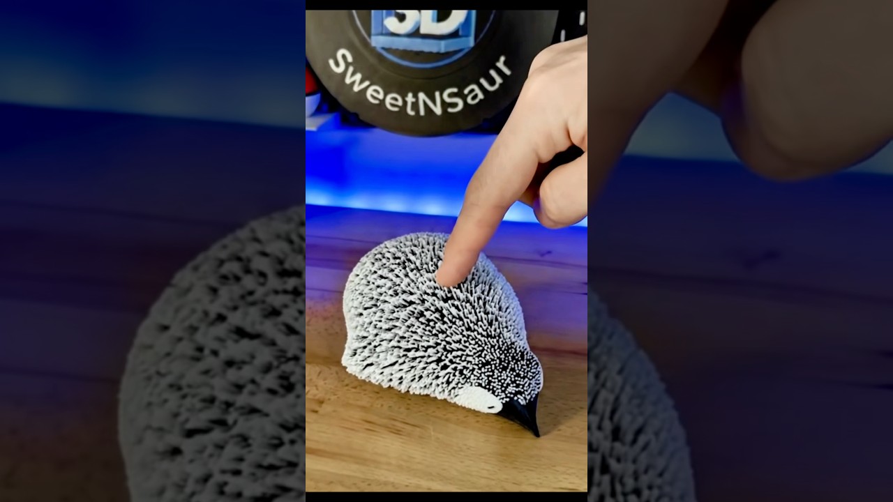 3D Printed ASMR: Fluffy Penguins (Oddly Satisfying Texture 🔊)