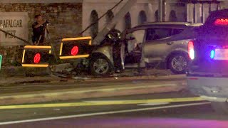 Woman crashes into west Houston METRO bus stop, killing 1, HPD says