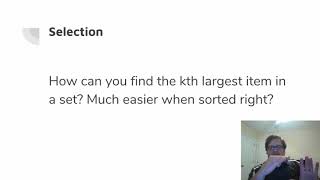 Theory of Algorithms Class 5 - Sorting
