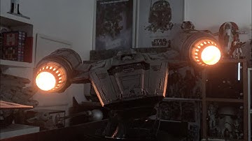 Plastic Star Wars HasLab Razor Crest Mod - Part 1, Lighting The Engines