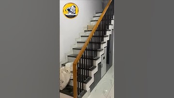 how to make metal stairs modern railing design /pipe railing design ms railing fitting #metalrailing