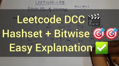 Leetcode 898 🔥 Bitwise ORs of Subarrays | Java Set + Prefix OR | Today’s DCC Handwritten