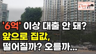 서울 집값 '25억'인데, 대출은 겨우 '6억'? 이게 정책입니까? 라고 외치는 투자자. 투기꾼들. 부동산 아파트 상가 지식산업센터 오피스텔 이야기 집값전망 하락 폭락 노가다 노비