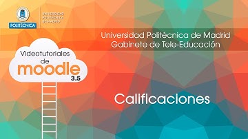 Moodle. Calificaciones
