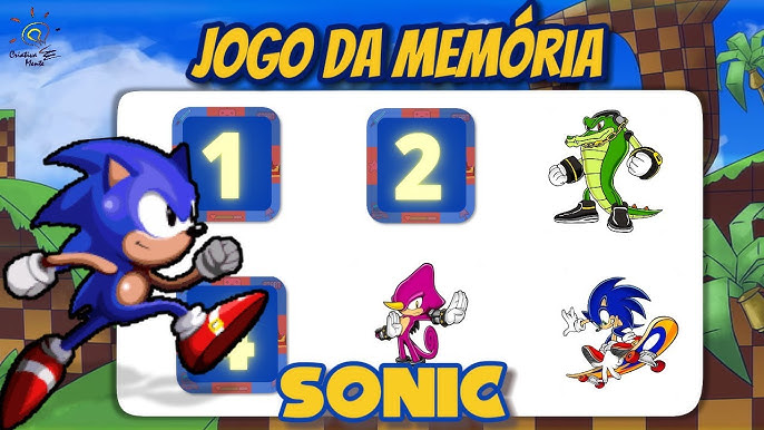 Jogo da Memória Sonic #quiz#jogodamemoria#memorytest 