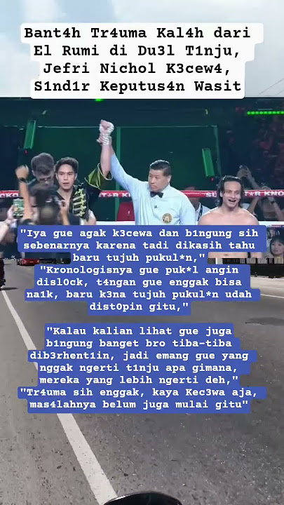 #jefrinichol Bant4h Tr4uma k4lah t1nju #elrumi #shortvideo #trending #fyp #artist