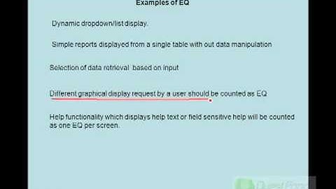 EQ fundamentals in Function Points