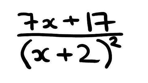 Partial Fractions with Repeated Factor in denominator