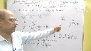 #Limit of the series, #definite integral, #ug sem 2 (#BRA BU)
