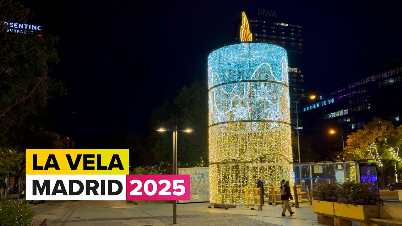 СВЕЧА НОВЫХ СЛУЖЕНИЙ 🌐 | Рождественские огни Мадрида 2025 ⭐️