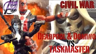 Deadpool Stop Motion- [Deadpool & Domino vs Taskmaster]