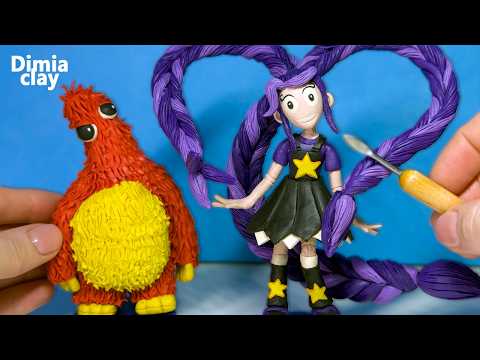 Sculpting Lily Lovebraids & Chum Chompkins from Poppy Playtime Chapter 5 Clay (FULL CLAY PROCESS)