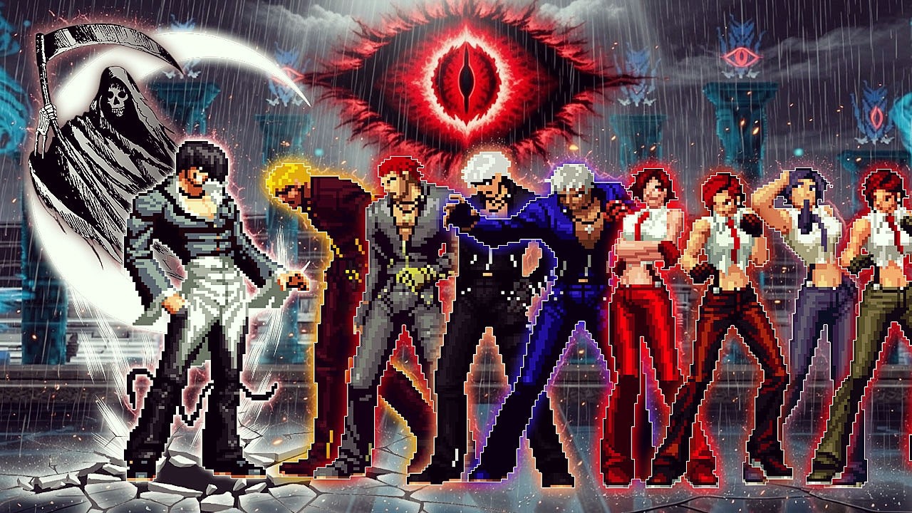 [KOF Mugen] TB Iori Vs Vanessa Team + K Team