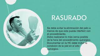 Preparación del paciente para el acto quirúrgico