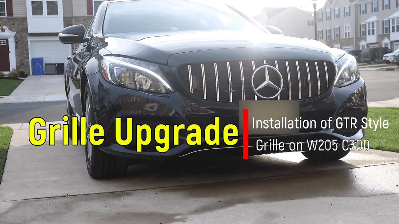 Installation of AMG GTR Style Grille on Mercedes Benz W205 C300 