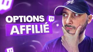 Configurer les Options Affilié Twitch (2026)