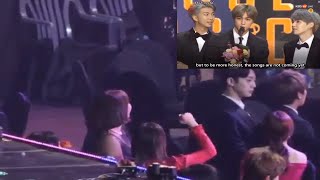 TWICE reaction TO BTS ,win bonsang SMA 2019