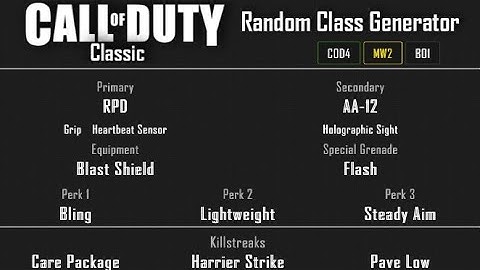MW2 - Quarry Free-For-All (30-5) Random Class Generator #7 [2020]