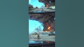 Dash cam video of UPS plane crash
