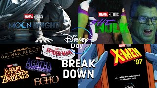 Disney+ Day Reveals MOON KNIGHT/SHE-HULK Teasers | X-MEN 90s Show Gets REVIVED! MARVEL ZOMBIES!