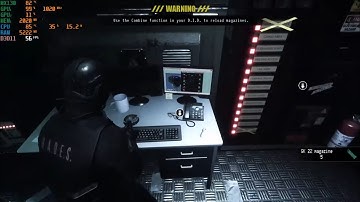 Daymare 1998 | solve computer puzzle part 1 | review NVIDIA MX130 gameplay