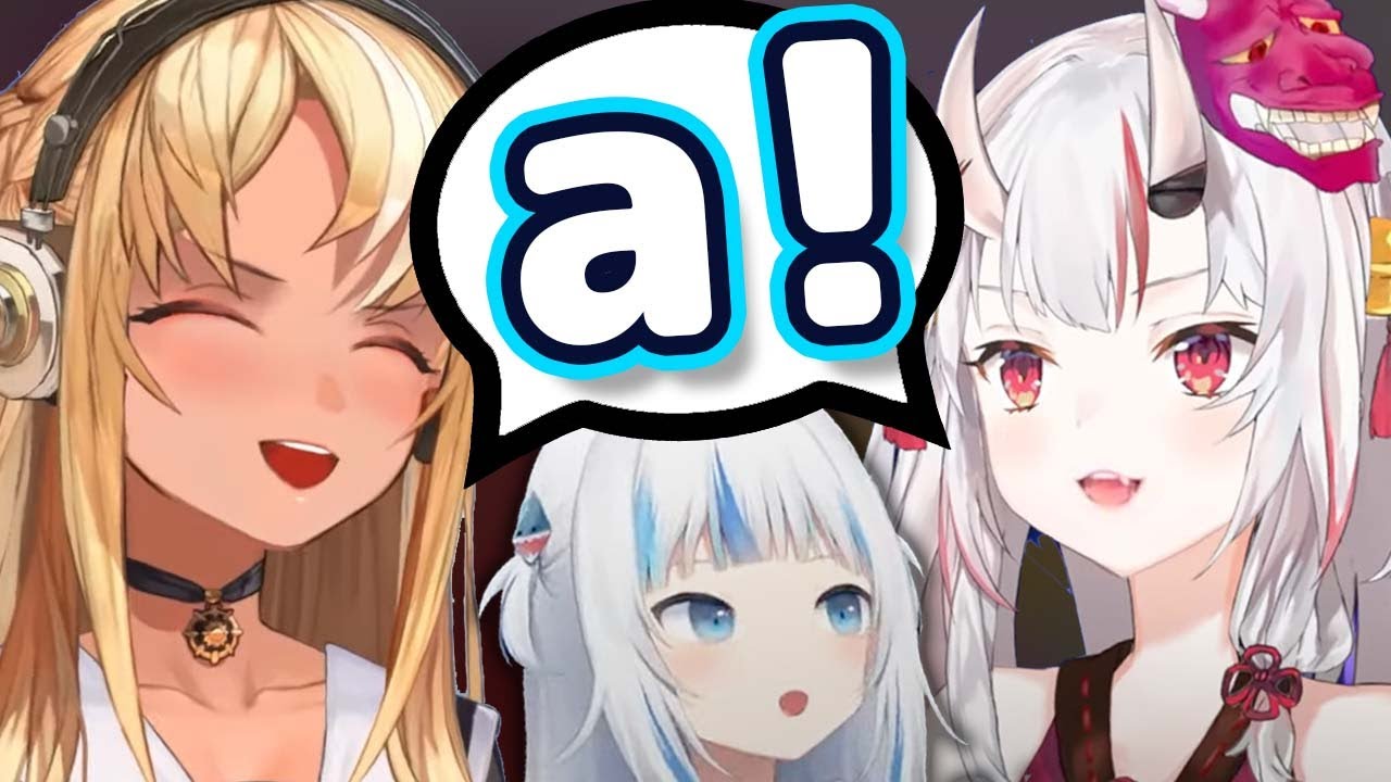 Ayame and Flare Trying To Imitate Gura Sounds Super Cute 【ENG Sub/Hololive】