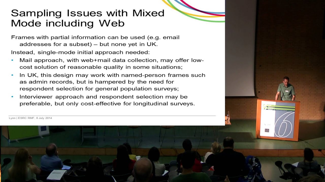 Challenges of coverage, Sampling and participation in mixed mode surveys by Professor Peter Lynn