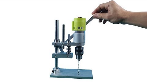 Homemade mini bench drill