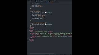 Google Search box | HTML , CSS #shorts
