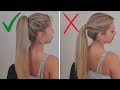 Astuce coiffure avec volume  coiffure ponytail facile et rapide  diy ponytail cheveux longs 