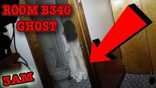 (REAL GHOST FOOTAGE) QUEEN MARY ROOM B340 GHOST CAUGHT OPENING DOOR ON CAMERA [DISTURBING]