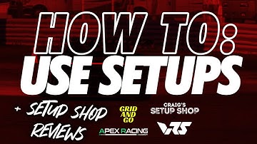 HOW TO: USE IRACING SETUPS + SETUP SHOP REVIEWS!