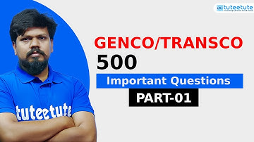 GENCO /TRANSCO 500 Important Questions With Explanations Part_01 | #tsgenco #tstransco #genco