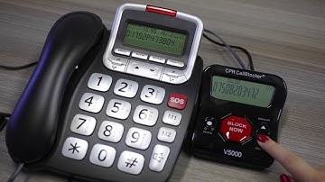 How to access the call list on the CPR Call Blocker