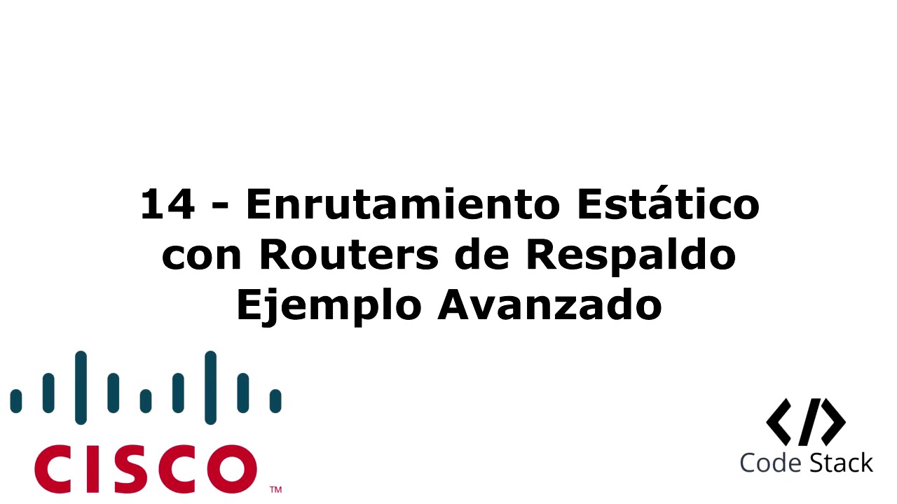 duda Cambios de Investigación 14 - Enrutamiento Estático con Routers de Respaldo Ejemplo Avanzado [Packet  Tracer 7.0 - Español] - YouTube