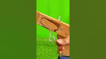 New style # Simple trigger mechanism # Wooden slingshot #woodscraft #craftproject #wooddesigner