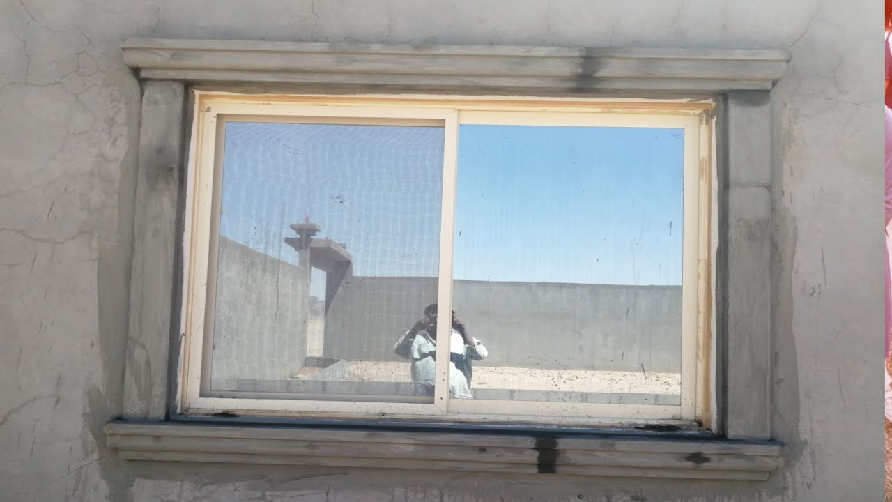 how to make decoration in your window Cement's design at the window YouTube