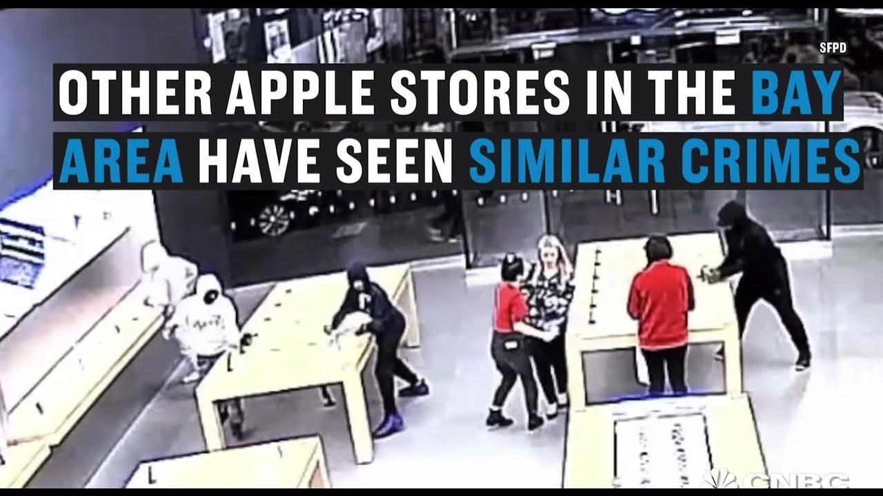 An apple store robbed in less than 12 secs 100,000 YouTube