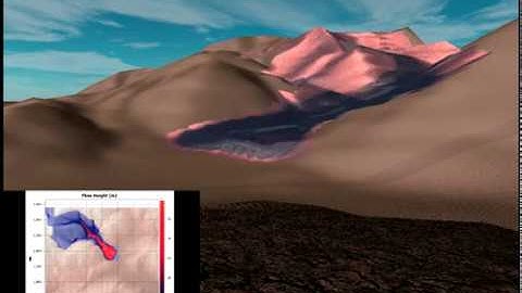 Simulation of a landslide using openLISEM