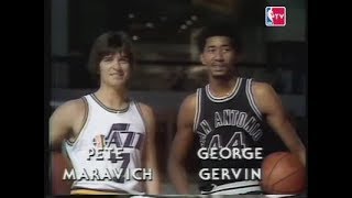NBA H-O-R-S-E 1978 Pistol Pete Maravich vs. George Gervin [HD]