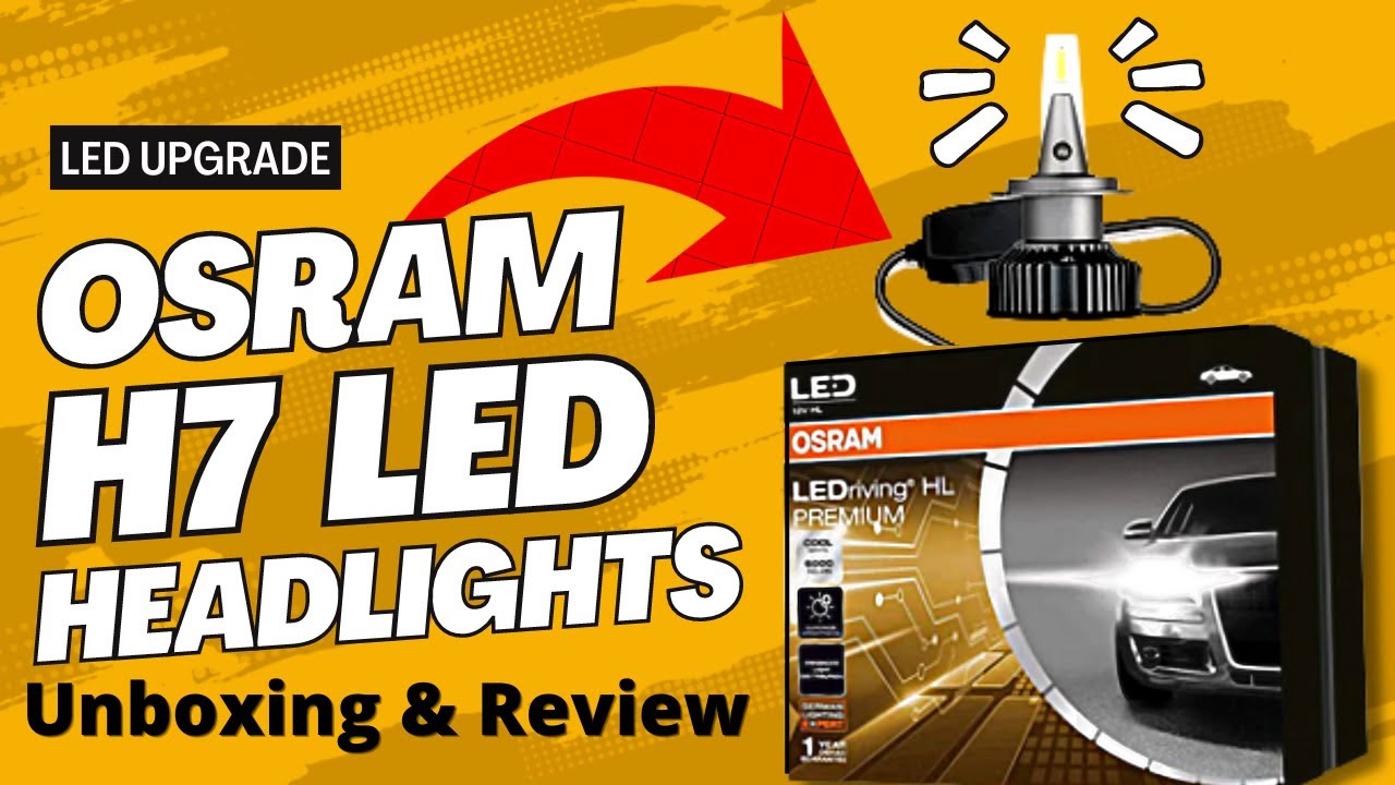 Osram H7 Led Headlights, unboxing, installation