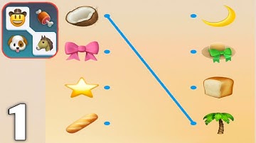 Connect Emoji Puzzle - Gameplay Walkthrough Part 1 All Levels 1-50 (Android & iOS)