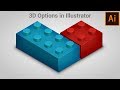 Illustrate Toy Brick using 3D in Adobe Illustrator