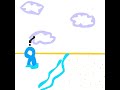 "Beach Troubles" | A Blue StickMan short #shorts #animation #humor