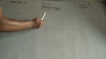 Class-9, Subject-Physics, Video-16 , Chapter- 6, (Part A) Heat and Energy by Mr Rajesh