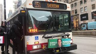 New flyer buses on the CTA 151 and 146 routes