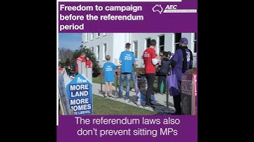 Freedom to campaign before the referendum period