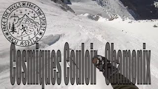 Cosmique couloir - Technical & Steep Telemark skiing - Chamonix