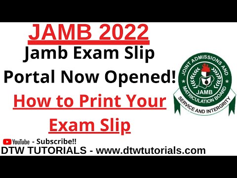 JAMB 2022 - How to Print Your Jamb Exam Slip