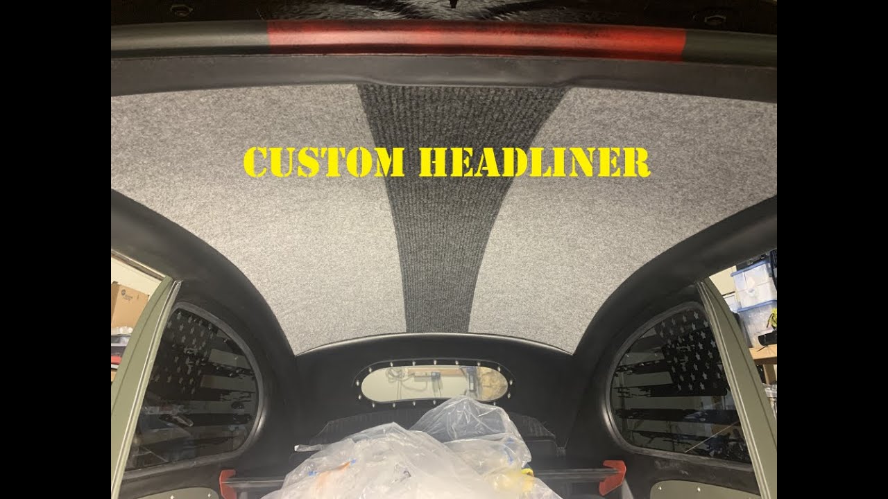 Custom headliner install on a vw bug YouTube
